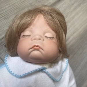 Vintage Baby Boy Porcelain Realistic Doll
